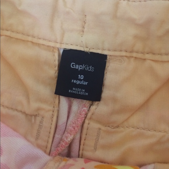 Gap Kids Orange & Pink Chino‎ Shorts - Picture 2 of 3